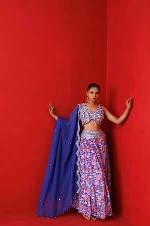 Saphire Serene Lehenga Set image 2