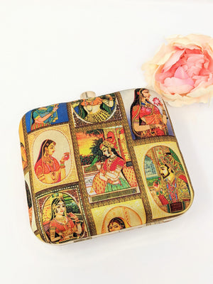 Mughal Printed Clutch image 2