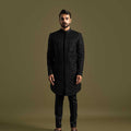 Black Achkan Set image 0
