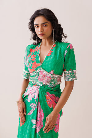 Verde Bold Shoulder Dress image 2
