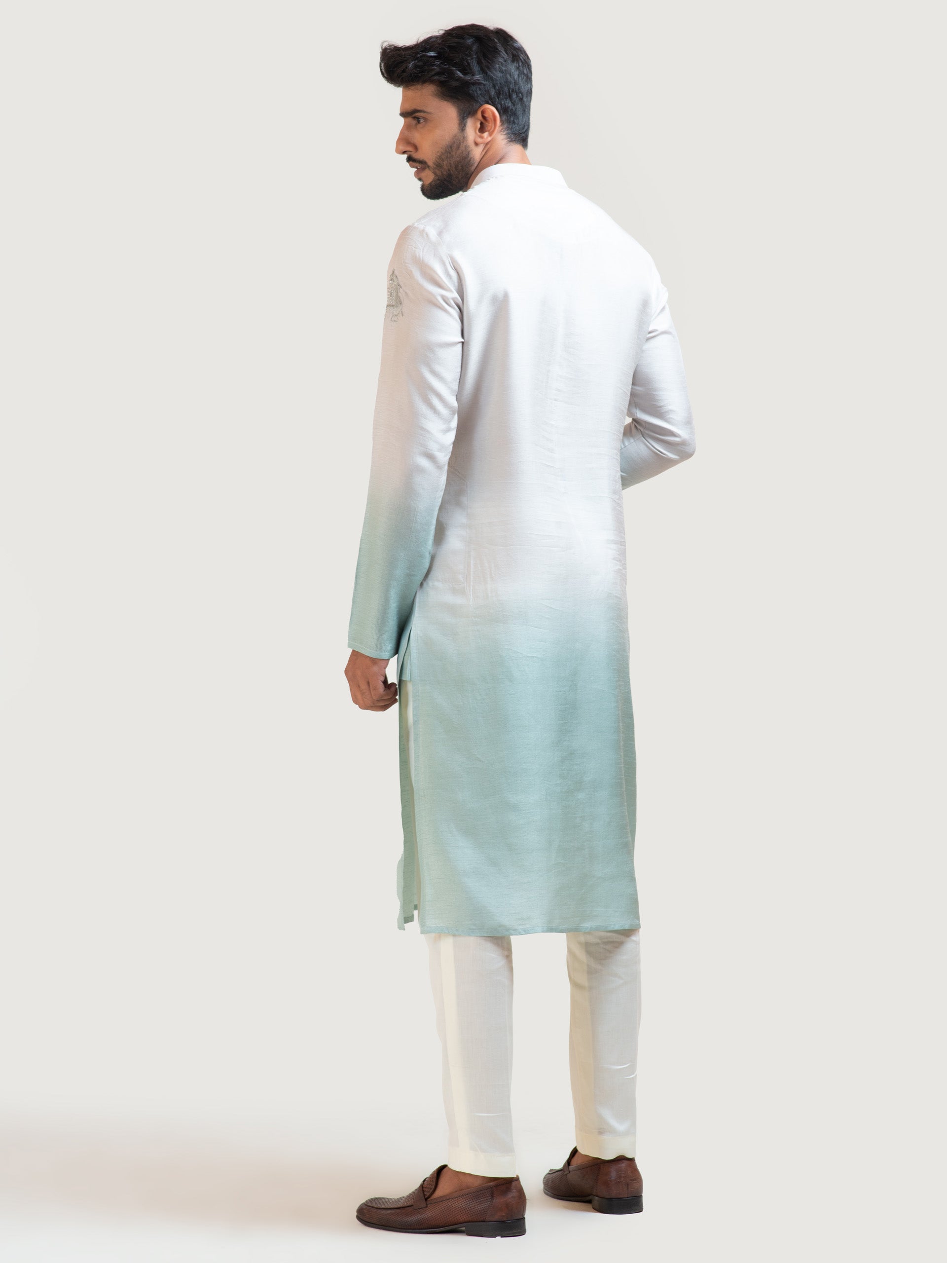 Sea Shaded Kurta Set image 2