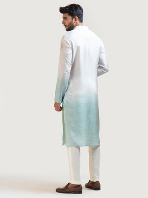 Sea Shaded Kurta Set image 2
