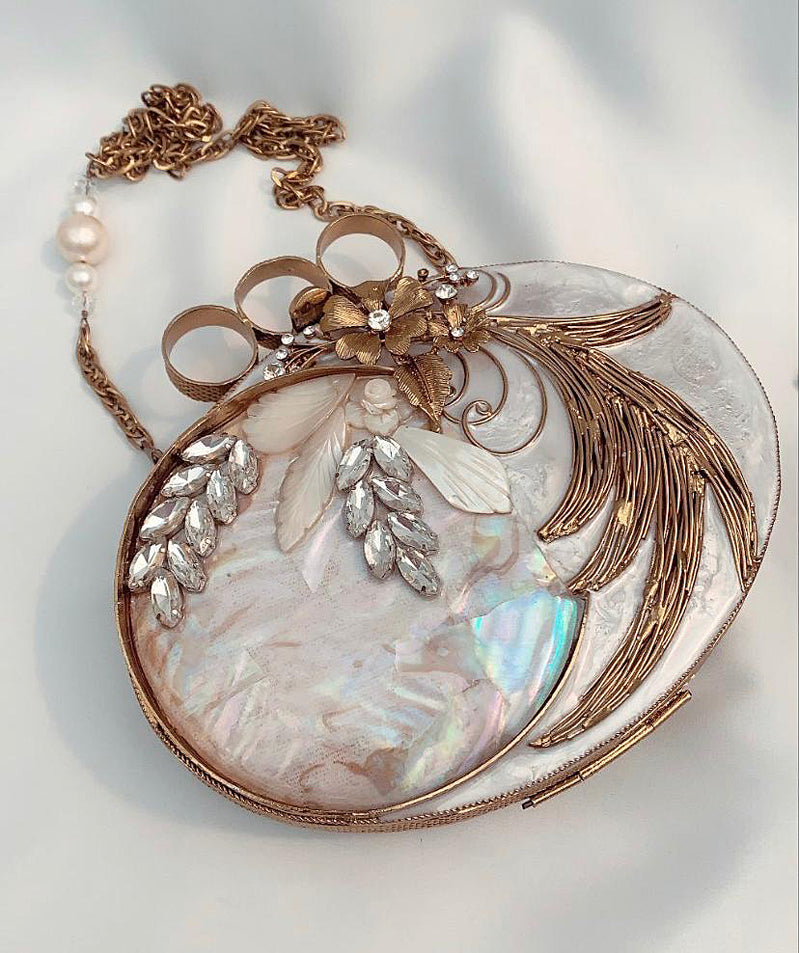Mother of Pearl with Floral Motifs Clutch image 0