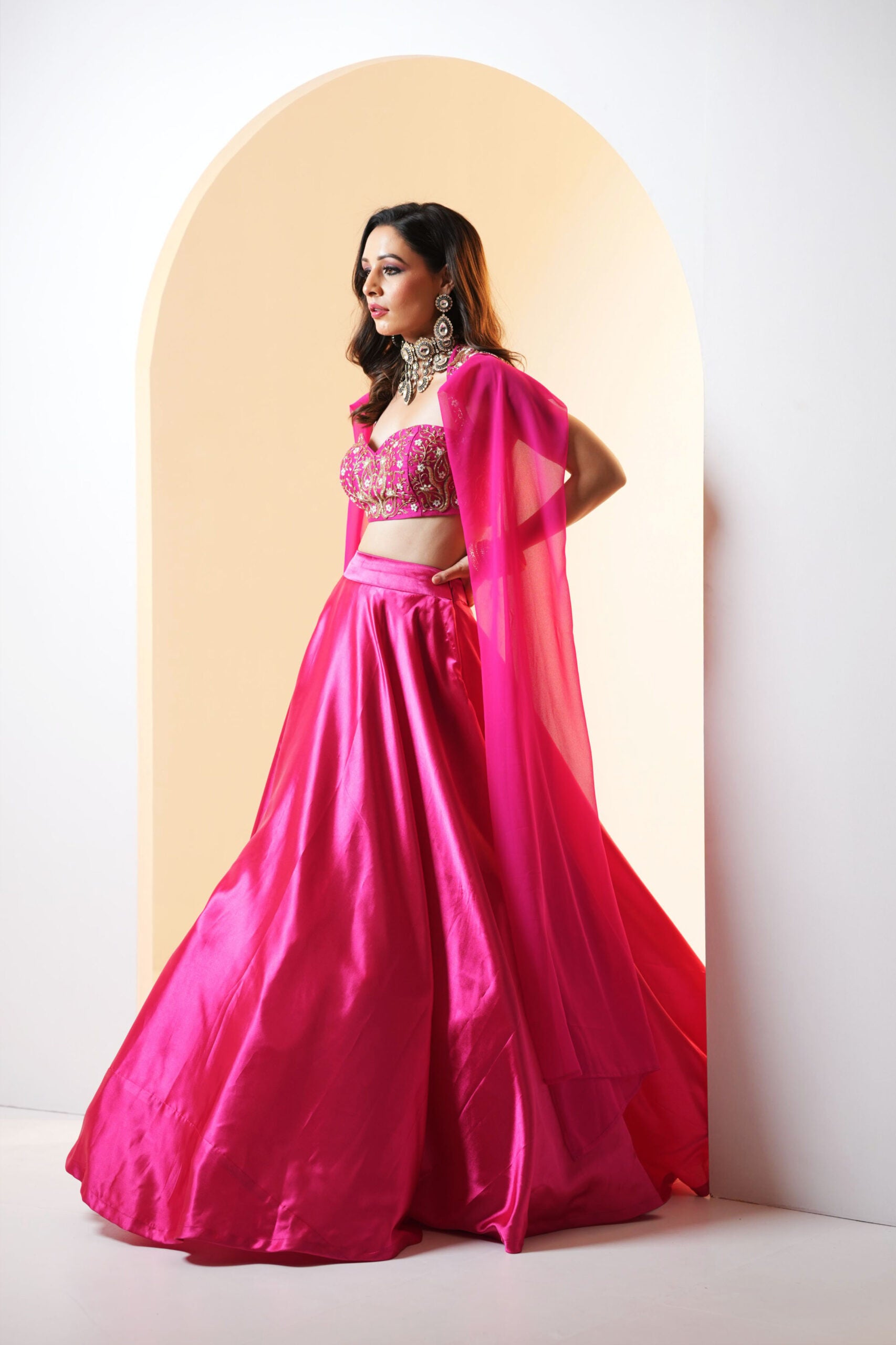 Pink Meera Lehenga Set image 1