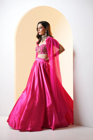 Pink Meera Lehenga Set image 1