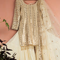Ivory Reflection Kurta Sharara Set image 0