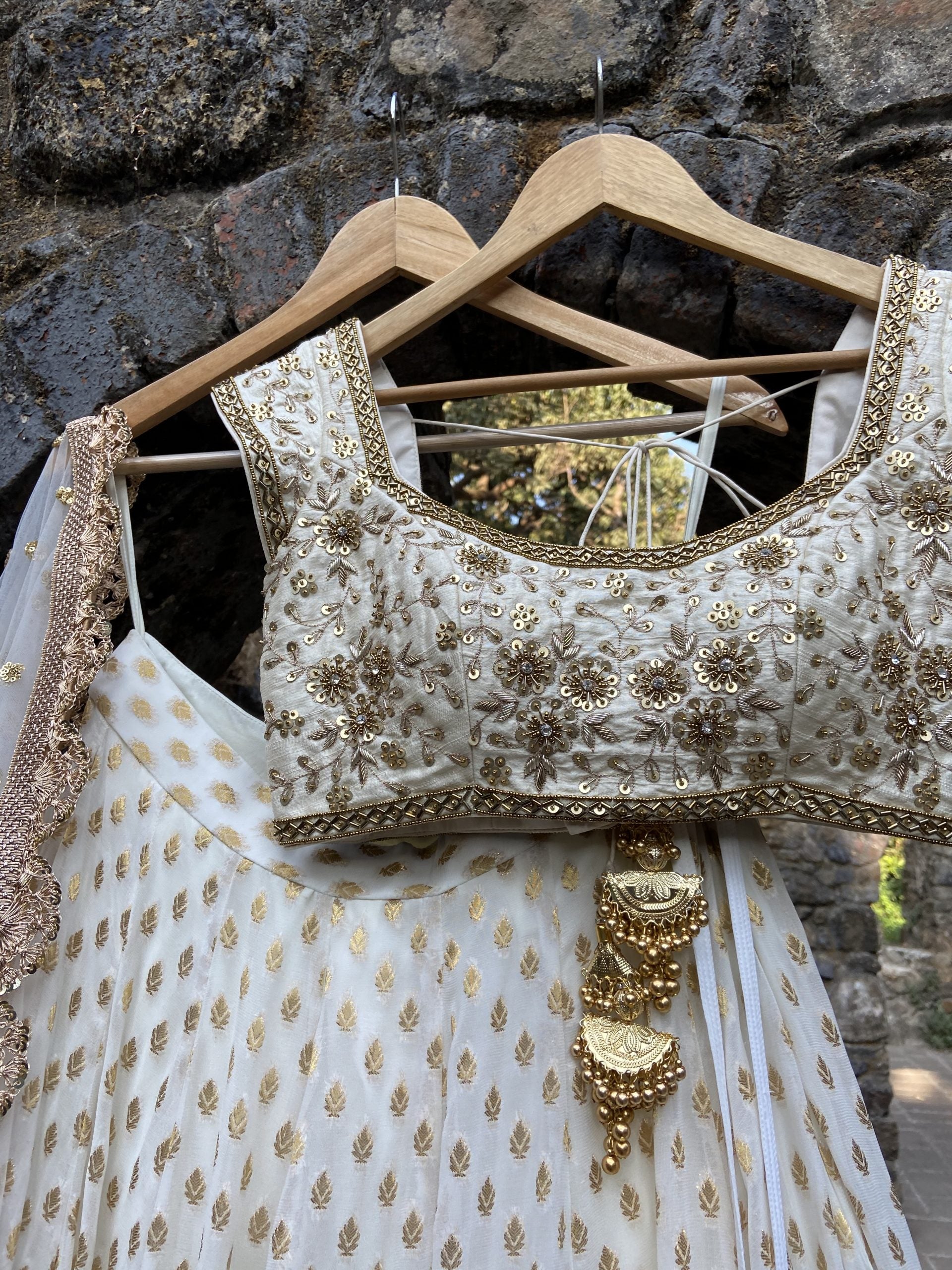 Ivory Sharmily Lehenga Set image 1