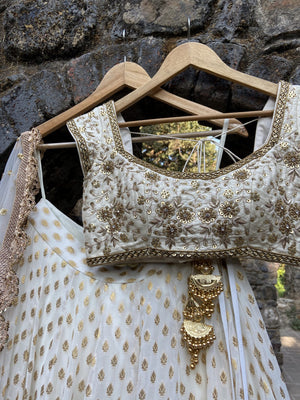 Ivory Sharmily Lehenga Set image 1