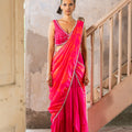 Rosy Printed Draped Saree image 0