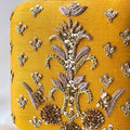 Yellow Embroidered Clutch image 0