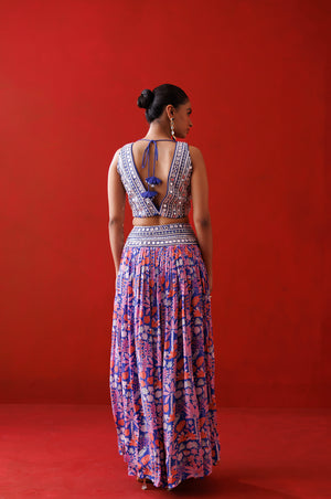 Saphire Serene Lehenga Set image 3