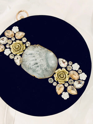 Black Round Clutch image 1