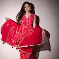 Rasberry Pink Petals Sharara Set image 0