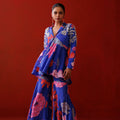 Blue Ruffle Blazer Set image 0