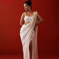 Ivory Slit Saree image 0