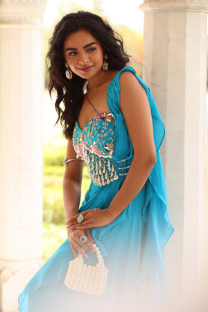 Ruffled Drape Skirt Set image 4