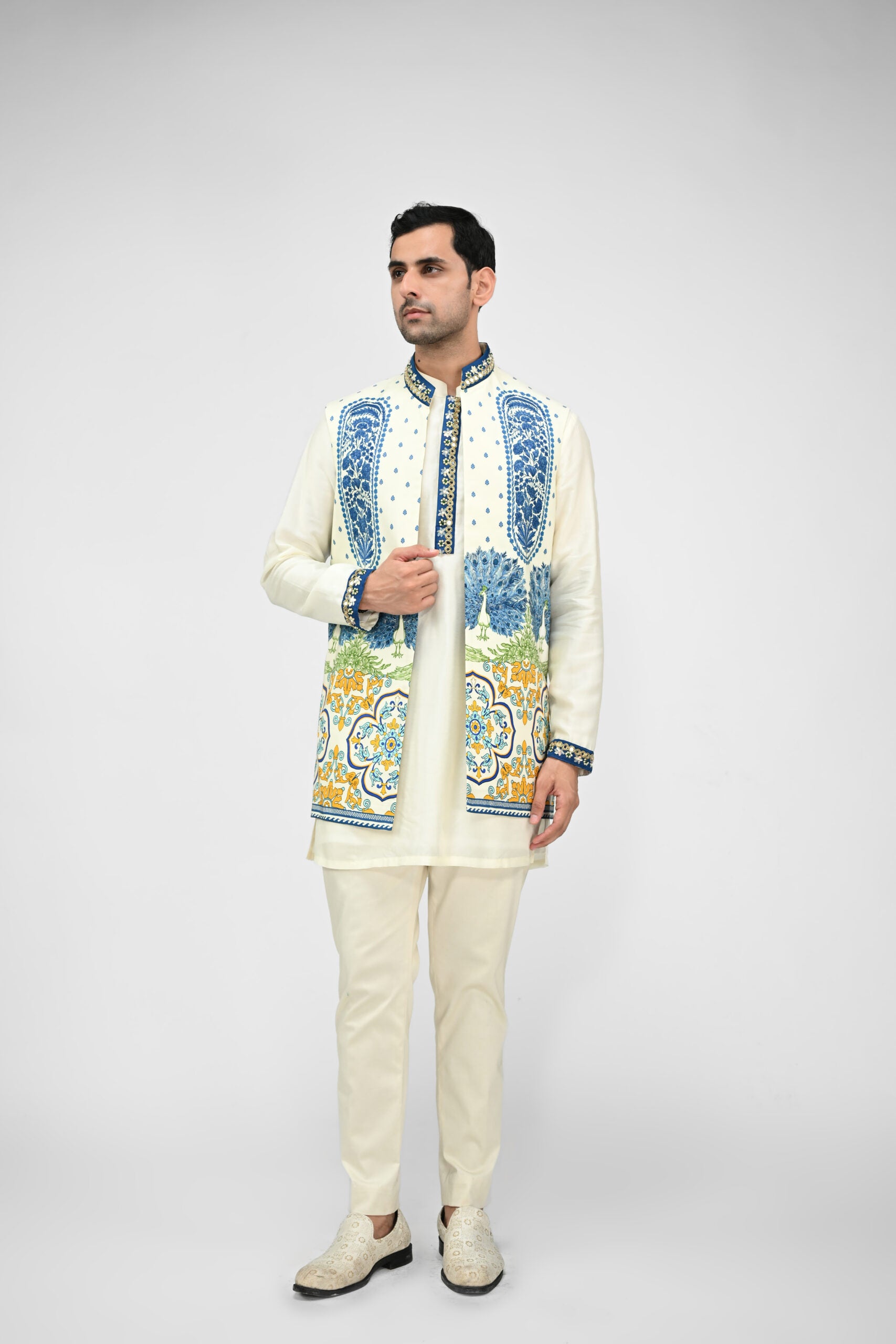 Royal Peacock Half Jacket Full Set - M image