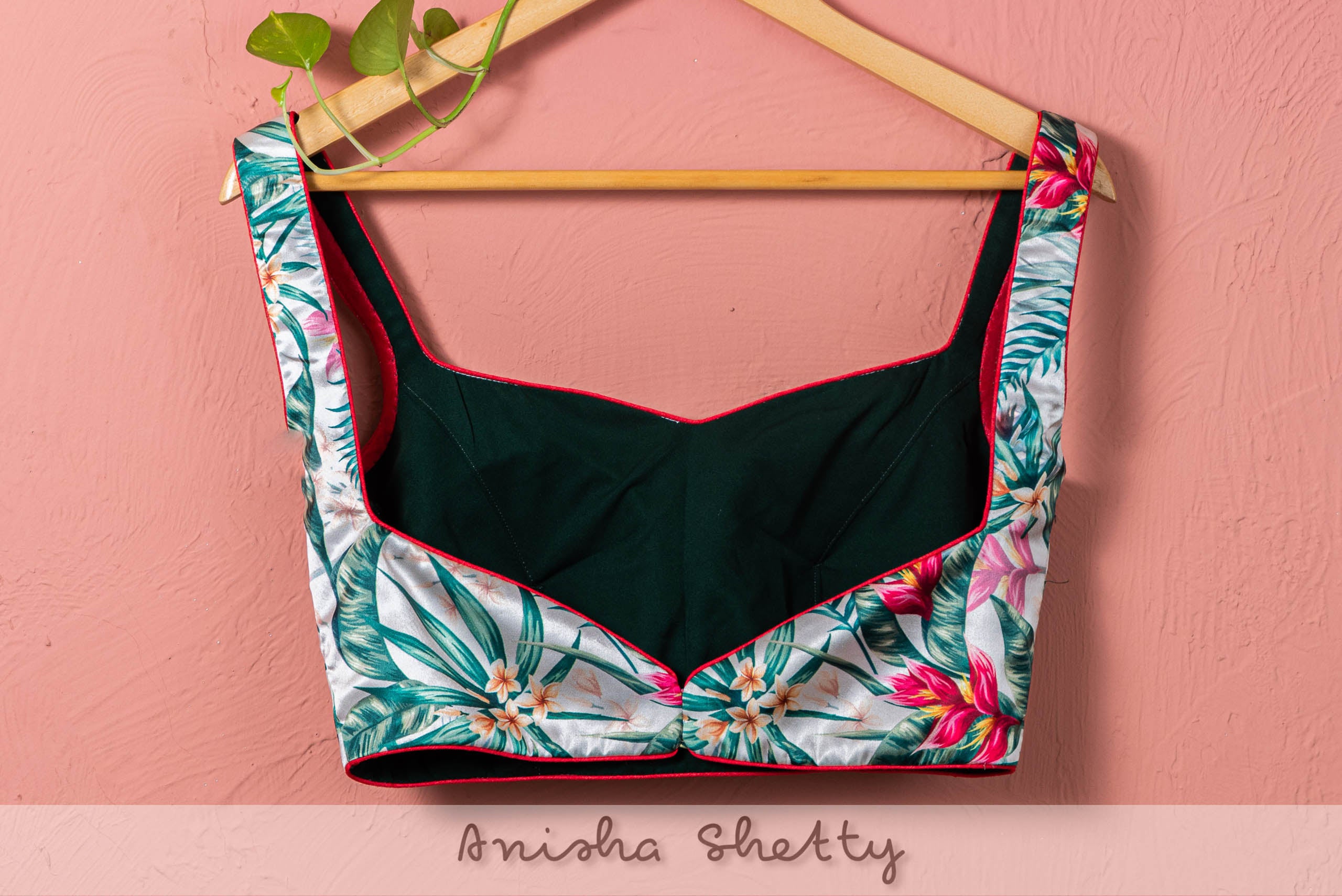 Tropical Print Lehenga Set image 2