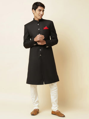 Black Sherwani Set image 2