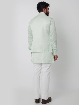 Mint Green Bundi Jacket Set image 2