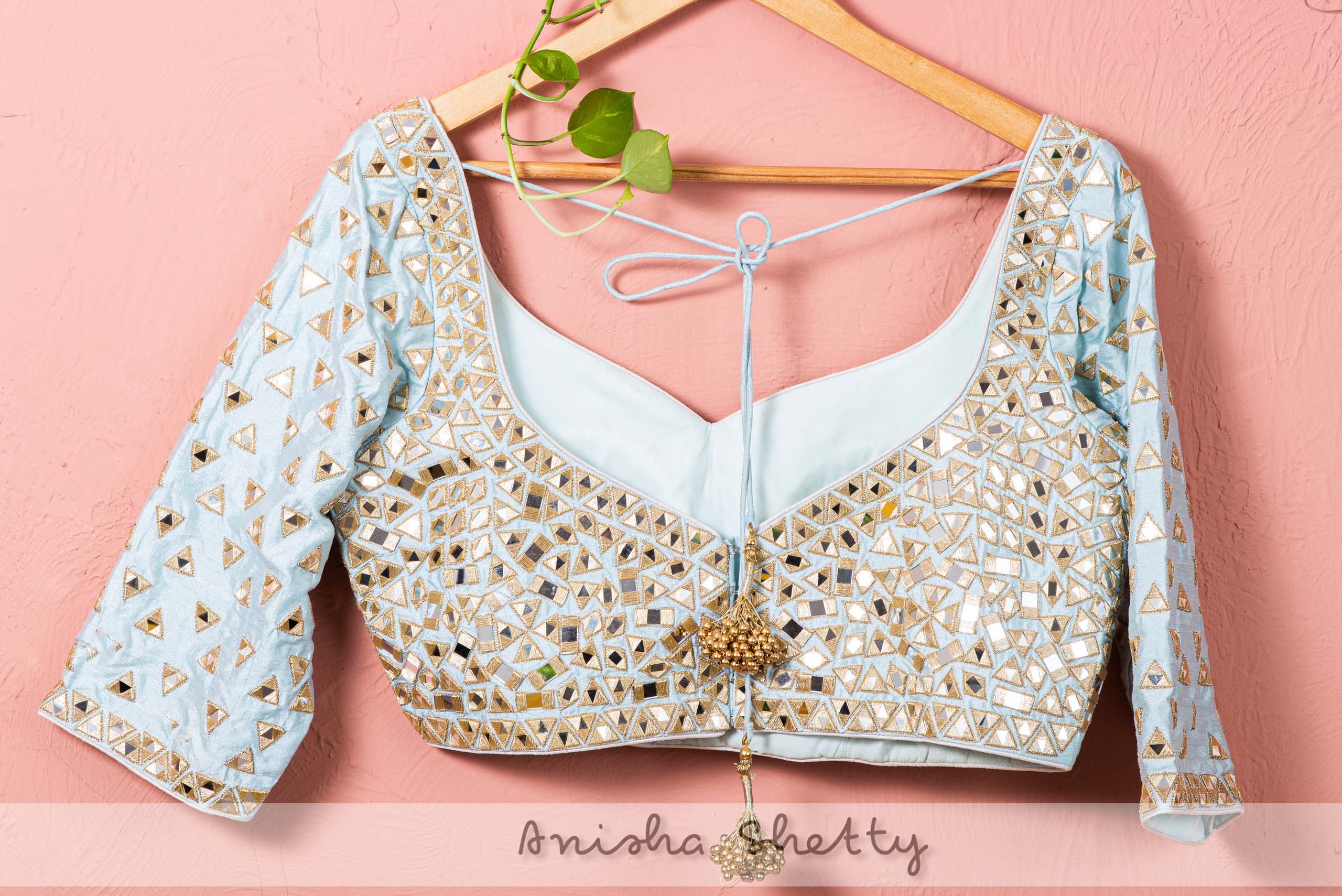 Pastel Mirror Lehenga Set image 2