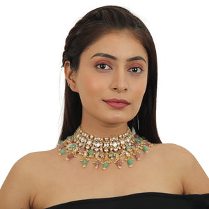 22KT Gold Plated Necklace Set image 4