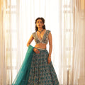 Embroidered Chiffon Lehenga image 0
