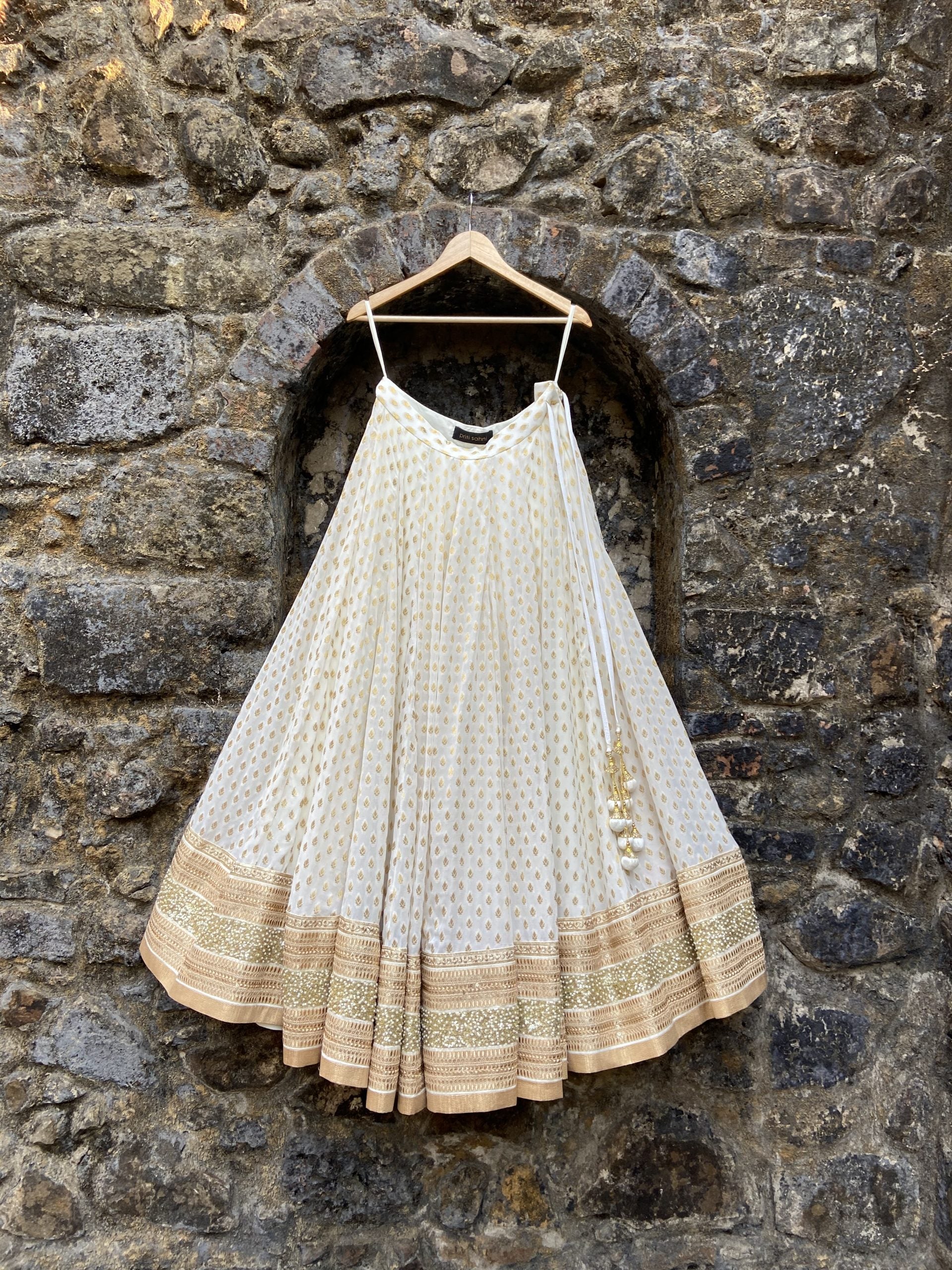 Ivory Sharmily Lehenga Set image 4