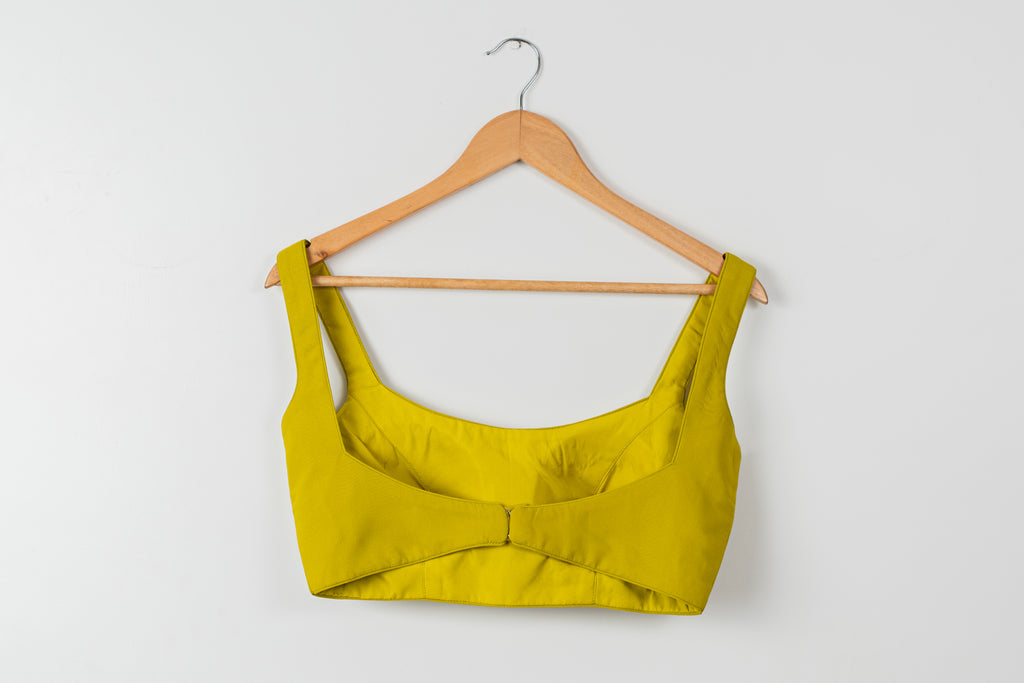 Charteuse Green Sharara With Yellow Multicolor Jacket image 6