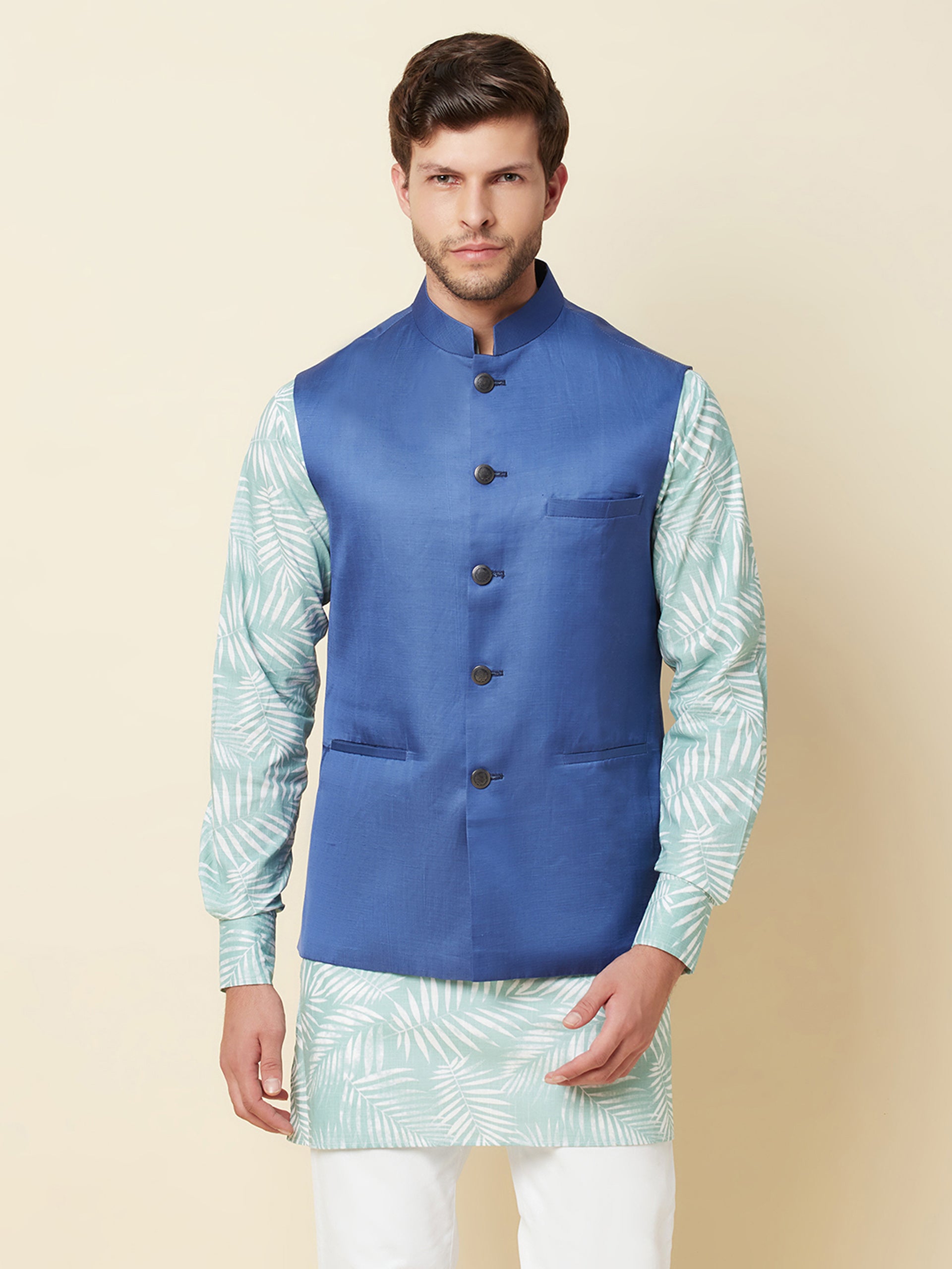 Tropical Print Kurta Set image 5