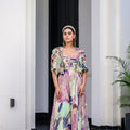 Eden Jumpsuit Paidawn With Highlighted Cape Jacket Set image 0