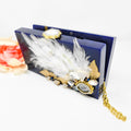 Navy Blue Resin Clutch image 0