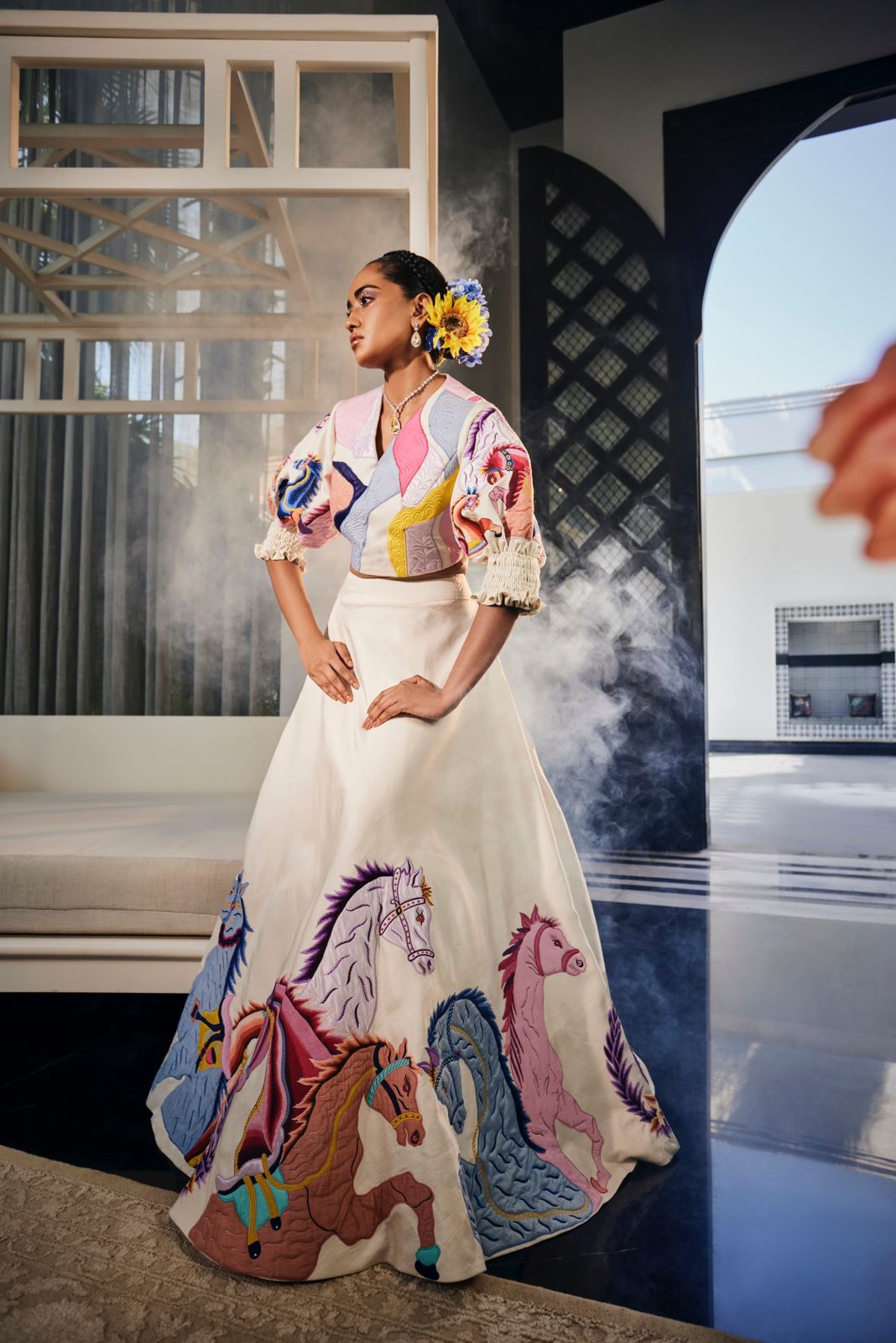 Horse Lehenga Set - L image