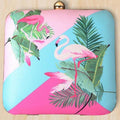 Flamingo Printed Clutch image 0