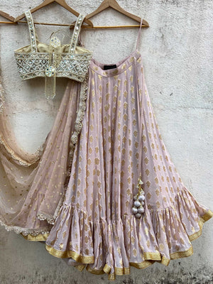 Nude Butti Mirror Lehenga Set image 2