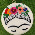 Frida Embroidered Clutch image 0