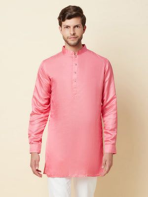 Pink Linen Kurta image 5