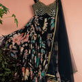 Midnight Blue Floral Mirror Sharara Set image 0