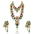 Multicolour Layered Traditional Necklace Set image 0