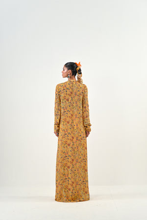 M YELLOW DHOTI WITH EMBROIDERED JACKET image 5