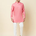Pink Linen Kurta image 0