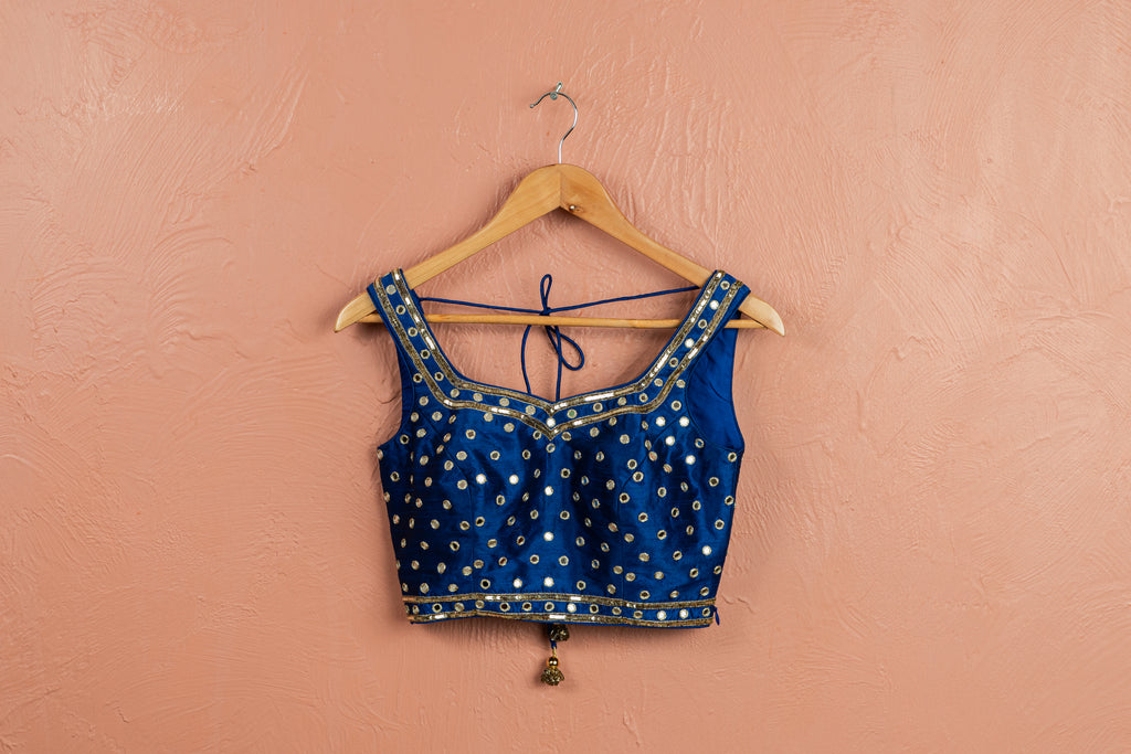 Azure Blue Lehenga Set image 3