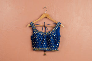 Azure Blue Lehenga Set image 3