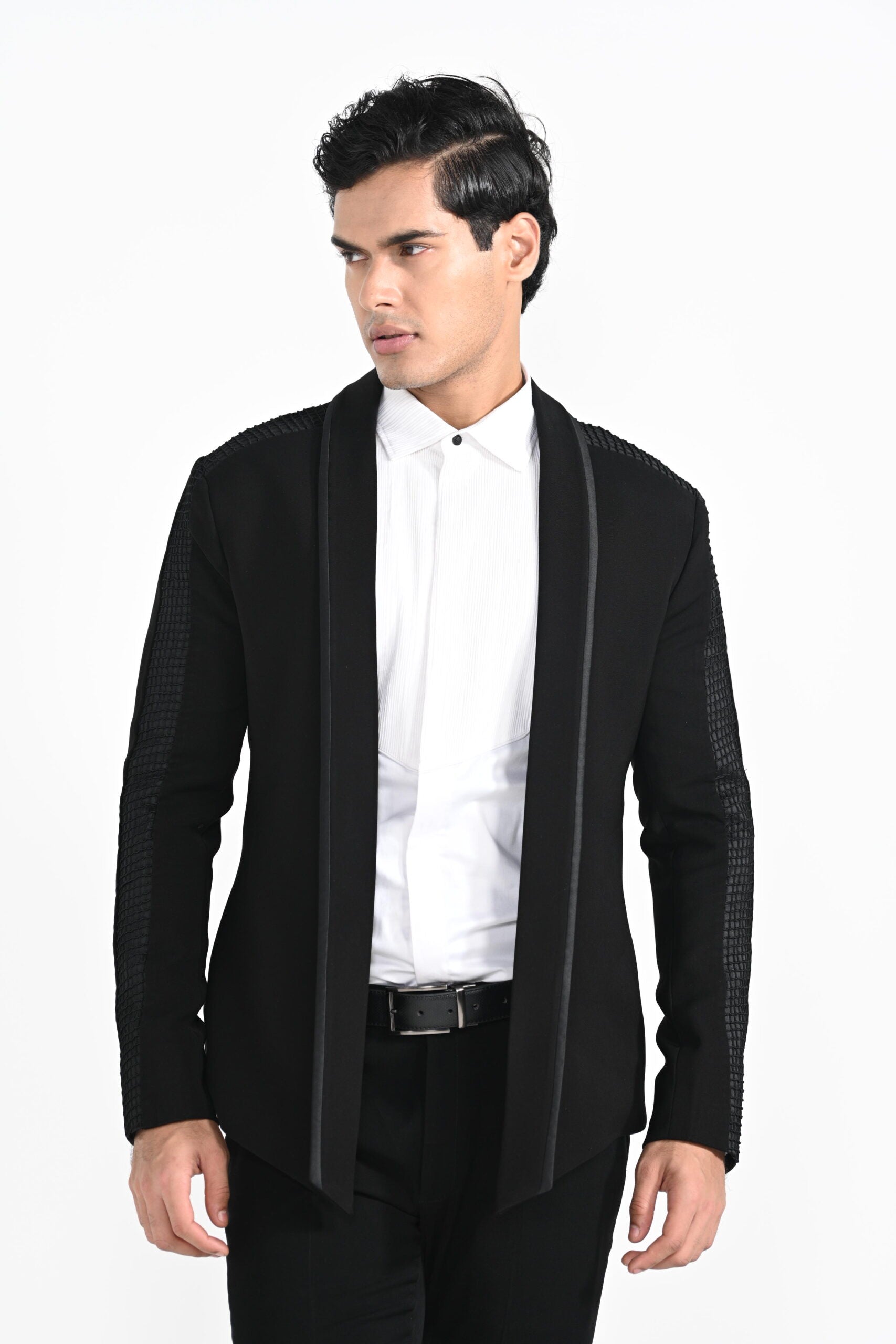 Open Blazer With Pintuck Detailing image 7