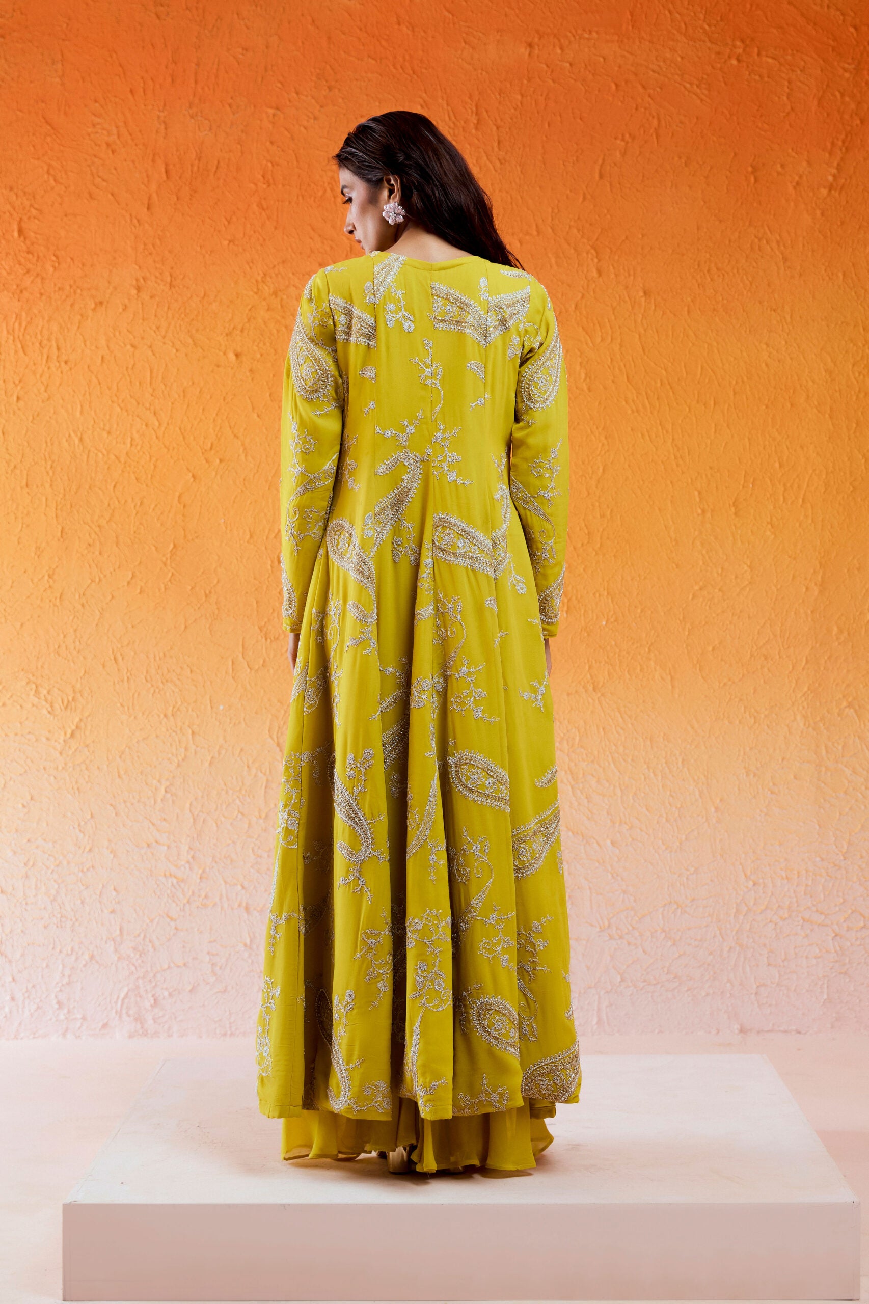 Long Jacket Sharara Set image 8