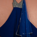 Azure Blue Anarkali Set image 0
