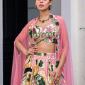 Flora Metallic Highlighted Lehenga Paidawn With Metallic Highlighted Blouse And Highlighted Applique Dupatta image 0