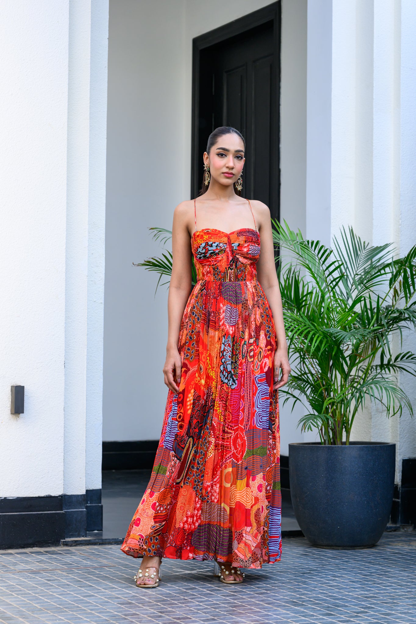 Dawn Pleated Dress - XL image