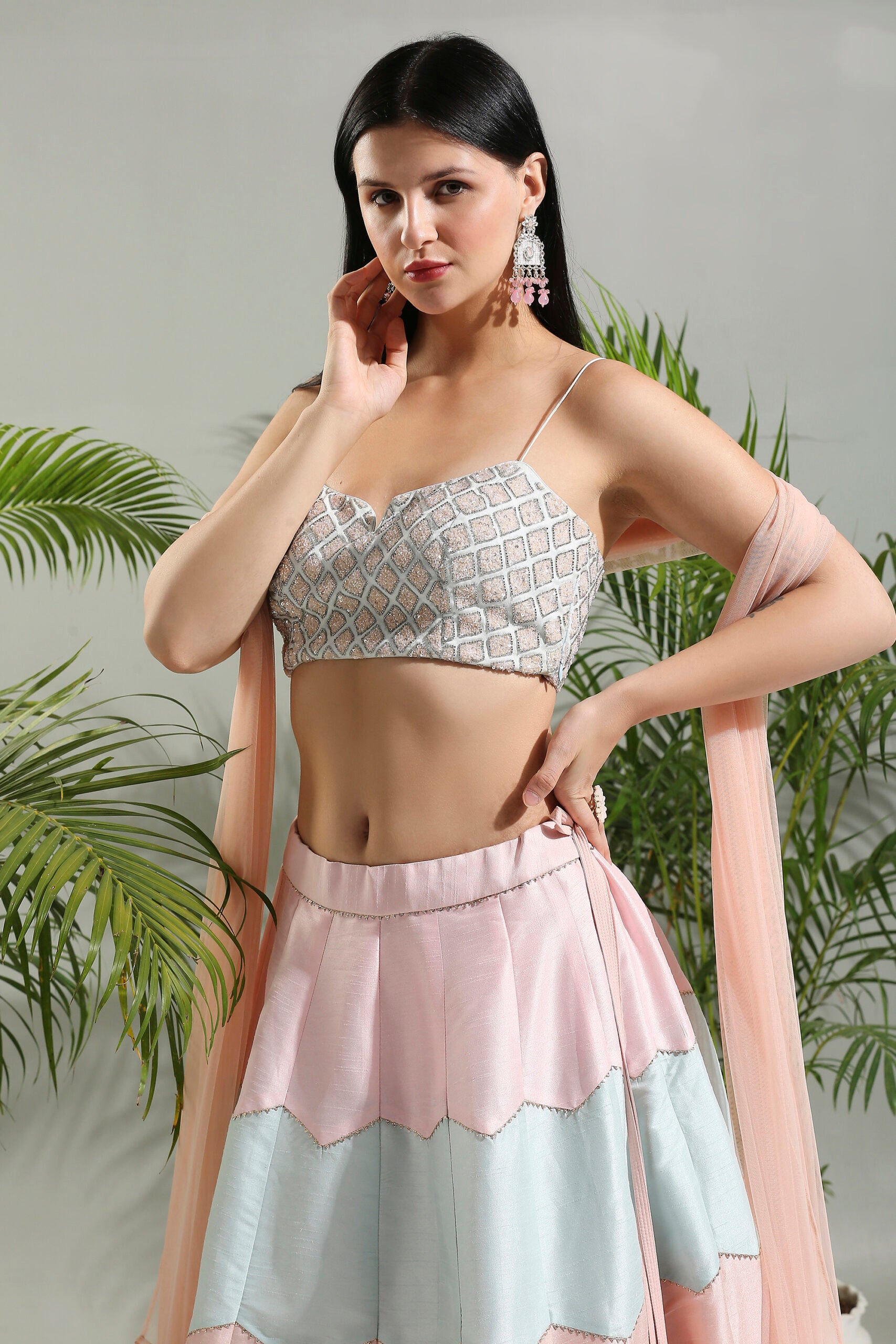 Multicolor Lehenga Set - XL image