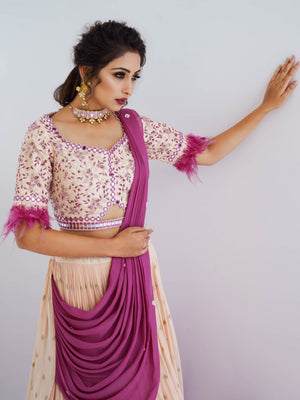 Pale Purple Lehenga Set image 3